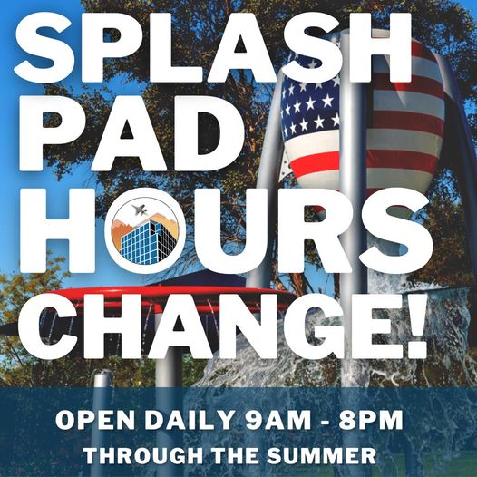 Splash Pad Hours Change